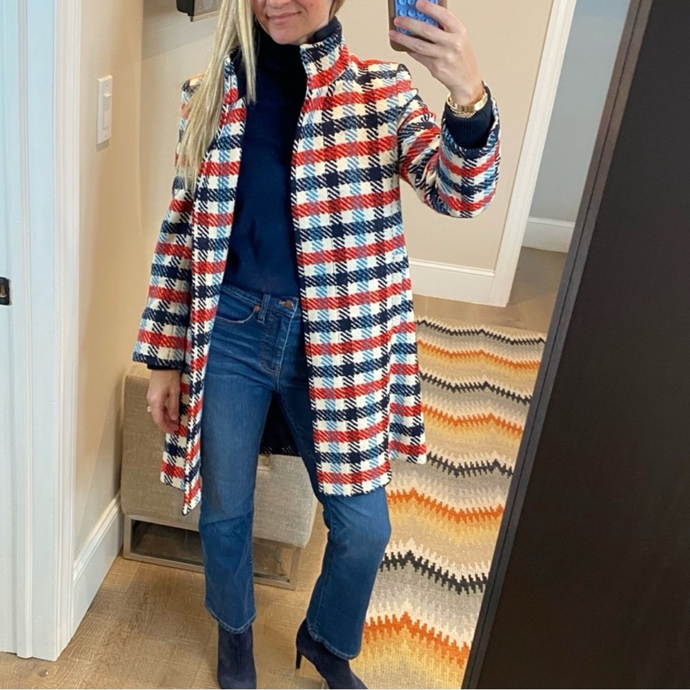 Plaid club Monaco Wool-Blend Coat
